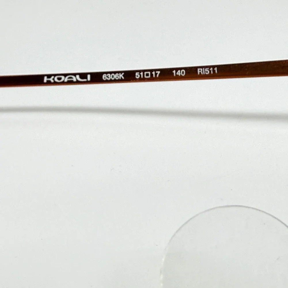 Morel France Koali 6306K Blue Copper Rectangular Eyeglass Frames 51-17-140 21566